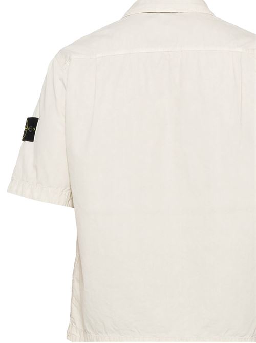 Light beige logo shirt STONE ISLAND | 151200029S00WNV0195